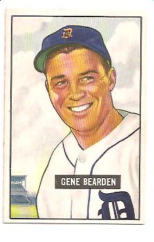 1951 Bowman #284 Gene Bearden