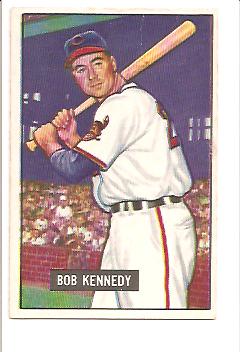 1951 Bowman #296 Bob Kennedy RC