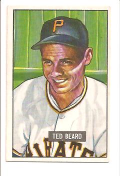 1951 Bowman #308 Ted Beard RC