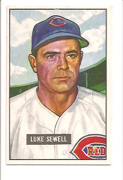 1951 Bowman #322 Luke Sewell MG