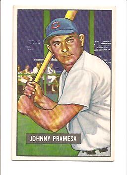 1951 Bowman #324 Johnny Pramesa RC front image