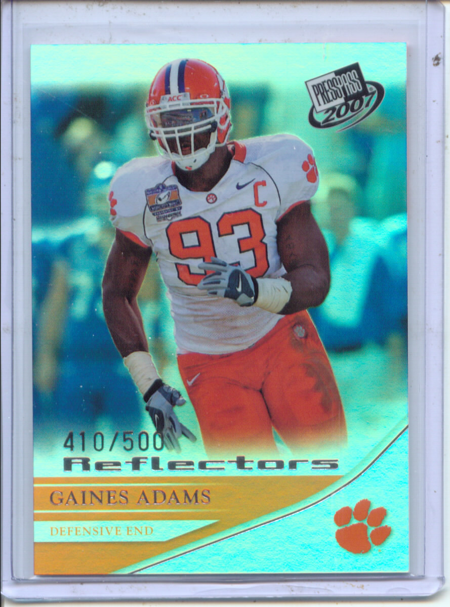 2007 Press Pass Reflectors #23 Gaines Adams