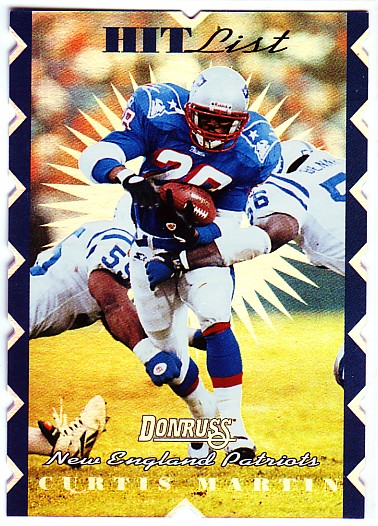 1996 Donruss Hit List #10 Curtis Martin