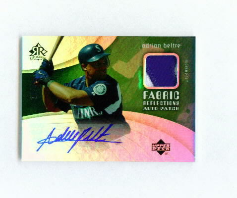 2005 Reflections Fabric Patch Autograph #AB Adrian Beltre