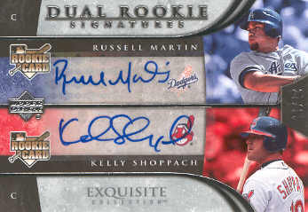 2006 Exquisite Collection #84 Shoppach (RC)/Martin (RC)