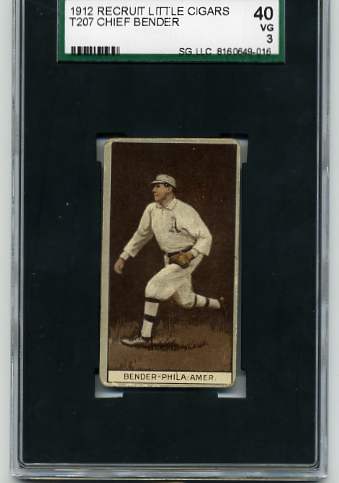 1912 T207 Brown Background #11 Chief Bender