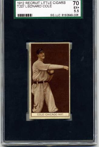 1912 T207 Brown Background #33 King Cole