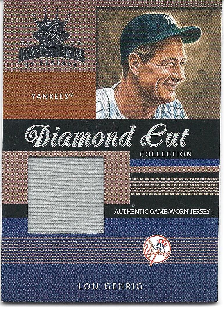 2003 Diamond Kings Diamond Cut Collection #38 Lou Gehrig Jsy/50