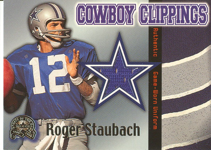 2000 Greats of the Game Cowboy Clippings #10CCL Roger Staubach