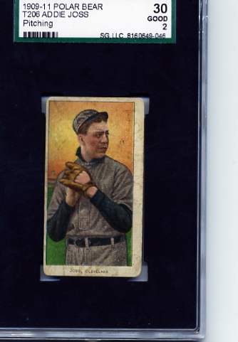 1909-11 T206 #244 Addie Joss Pitching