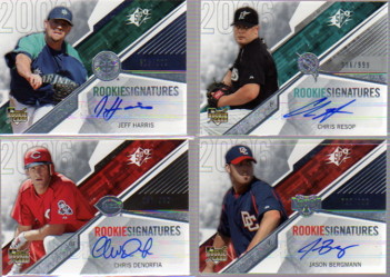 2006 SPx #108 Chris Denorfia AU/999 (RC)