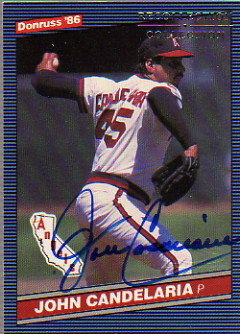 2004 Donruss Recollection Autographs #24 John Candelaria 86 Blue/17