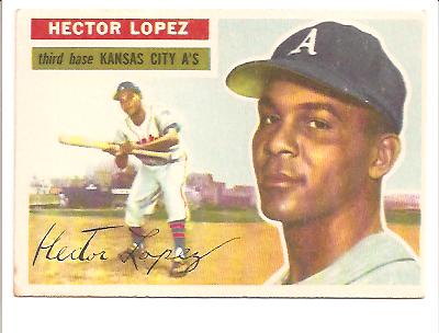 1956 Topps #16 Hector Lopez RC