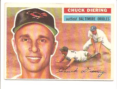 1956 Topps #19 Chuck Diering DP