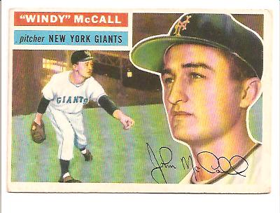 1956 Topps #44 Windy McCall