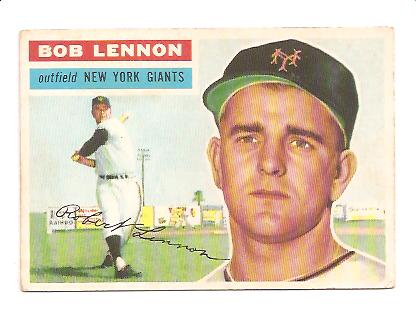 1956 Topps #104 Bob Lennon