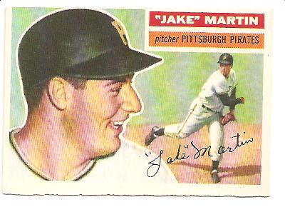 1956 Topps #129 Jake Martin RC