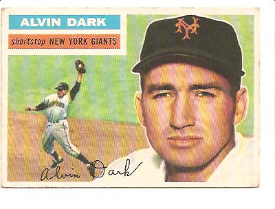 1956 Topps #148A Alvin Dark WB