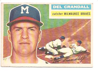 1956 Topps #175A Del Crandall WB