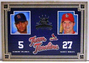 2005 Diamond Kings Team Timeline #1 A.Pujols/S.Rolen