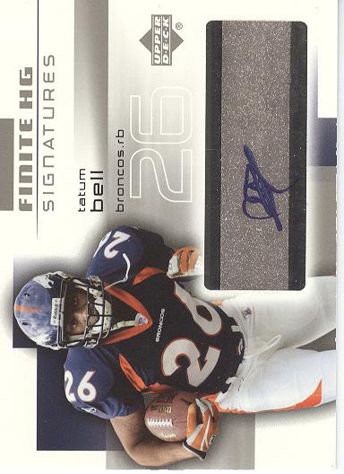 2004 Upper Deck Finite HG Signatures #FSTB Tatum Bell