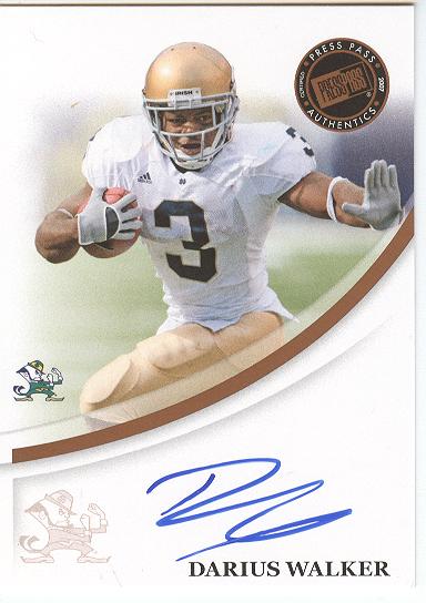 2007 Press Pass Autographs Bronze #65 Darius Walker