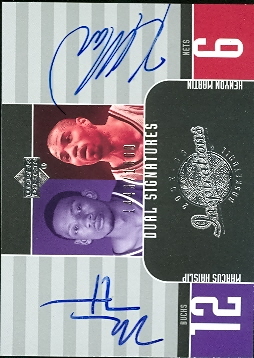 2002-03 Upper Deck Inspirations #135 Marcus Haislip AU/Kenyon Martin AU