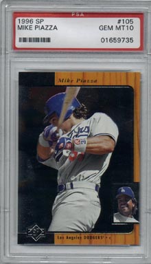 1996 SP Baseball #105 Mike Piazza Foil PSA Gem Mint 10 NICE!!