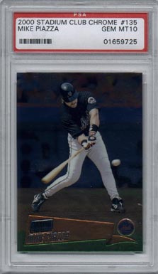 2000 Stadium Club Chrome Baseball #135 Mike Piazza PSA Gem Mint 10 