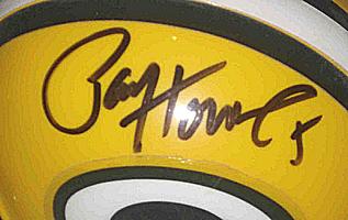 PAUL HORNUNG autographed ( signed ) Green Bay Packers mini-helmet