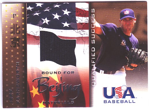 2006-07 USA Baseball Bound for Beijing Materials #8 Jeff Farnsworth Jsy