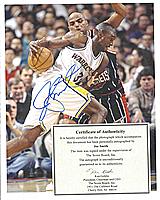 JOE SMITH autographed ( signed ) color 8x10 photo in clear frame (Score Board COA)