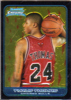 2006-07 Bowman Chrome #123 Tyrus Thomas RC