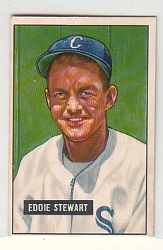 1951 Bowman #159 Eddie Stewart