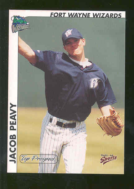 2000 Midwest League Top Prospects Multi-Ad #19 Jacob Peavy