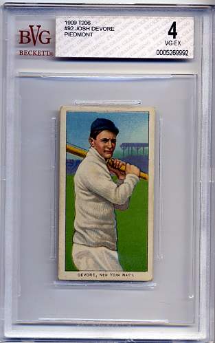 1909-11 T206 #128 Josh Devore