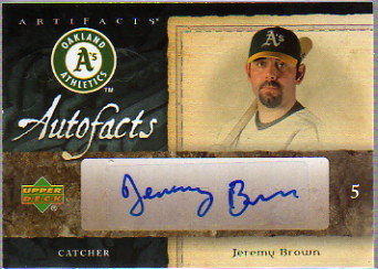 2007 SPx Autofacts Preview #BR Jeremy Brown