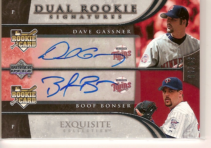 2006 Exquisite Collection #19 Gassner (RC)/Bonser (RC)