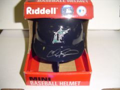 2002 Topps Reserve Autograph Mini-Helmets #7 Cliff Floyd C