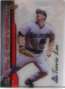 1999 Finest Peel and Reveal Sparkle #18 Travis Lee