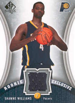 2006-07 SP Authentic Rookie Exclusives Jerseys #WI Shawne Williams