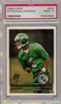1996 Topps #430 Keyshawn Johnson RC