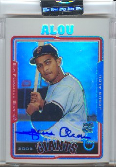 2005 Topps Retired Signature Autographs Refractors #JA Jesus Alou B/25