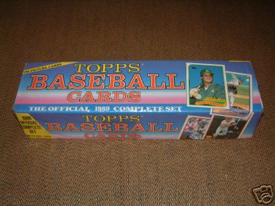 1989 Topps Baseball Factory Sealed Set (792 Cards) (Colorful Box)