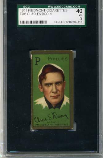 1911 T205 Gold Border #50 Chas. S. Dooin