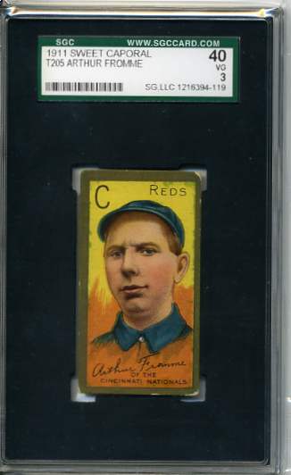 1911 T205 Gold Border #72 Arthur Fromme