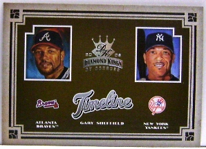 2005 Diamond Kings Timeline #17 Gary Sheffield Braves-Yanks