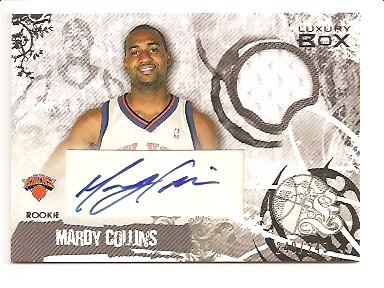 2006-07 Topps Luxury Box Rookie Relics Autographs #MC Mardy Collins