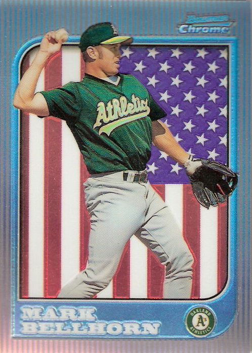 1997 Bowman Chrome International Refractors #163 Mark Bellhorn