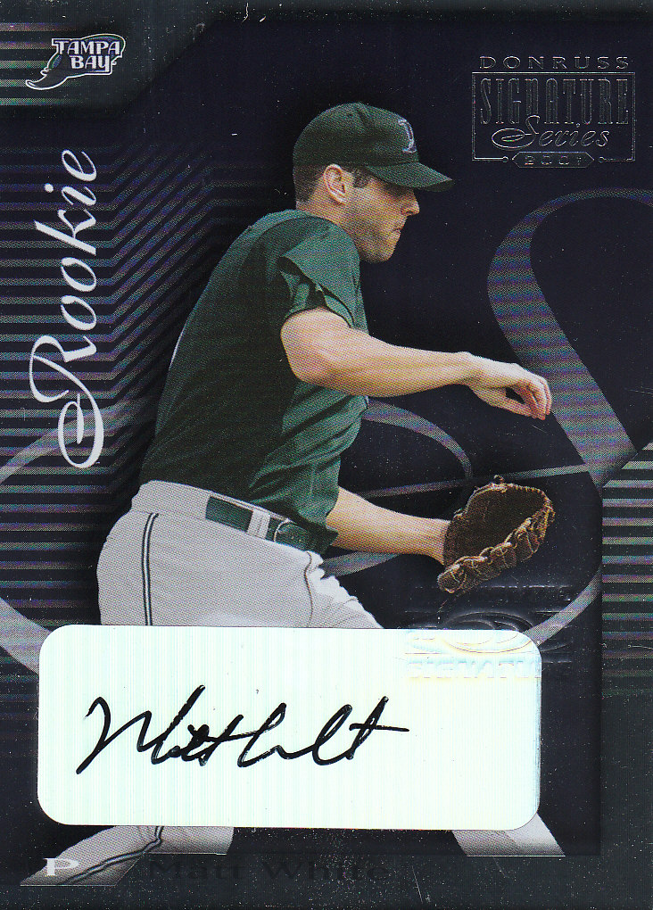 2001 Donruss Signature #150 Matt White AU RC
